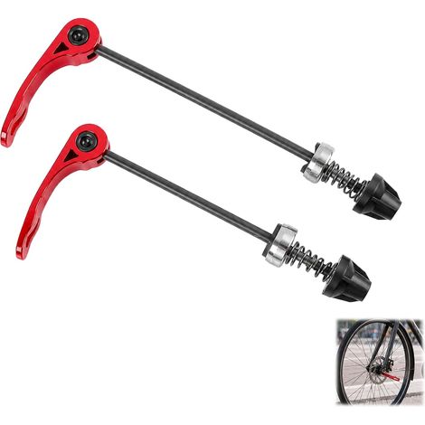 Zweiteilige Schnellspannräder Für Vorder- Und Hinterräder – Schnellspanner Aus Stahl Und Aluminium – Kompatibel Mit Mountainbikes, Rennrädern, Tourenrädern Und Falträdern
