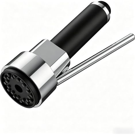 Universeller, Ausziehbarer Küchenarmatur-brausekopf Für Moderne Herdausläufe, Badarmaturen, Spritzschutz-brausekopf Mit Wasserstopp, Chrom, G1/2