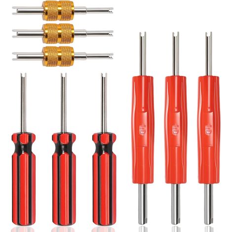 Set Mit 9 Autoreifenventil-ausziehern Für Autos, Motorräder, Fahrräder, Reifenreparaturwerkzeug
