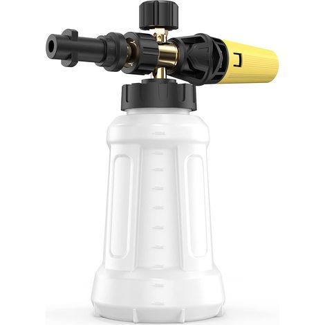 Schaumlanze Für Kärcher K2, K3, K4, K5, K6 Und K7 Hochdruckreiniger, Verbesserte Ersatzdüse, Anschluss Und Netzteil, Dickflüssiger Seifenspender, Verstellbare Sprühdüse