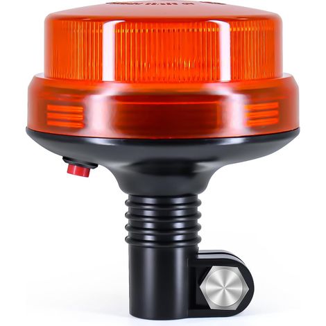 Antom Rundumleuchte Mit Orangefarbener Led, 12–24 V Gelbe Led-warnleuchte Und 7 Beleuchtungsmodi Für Fahrzeuge Wie Gabelstapler, Golftraktoren, Utvs, Pkw, Busse…