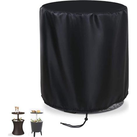 Runde Kaminabdeckung, Schwarz, 53 Cm (21 Zoll), Robust, 210d, Wasser- Und Staubabweisend