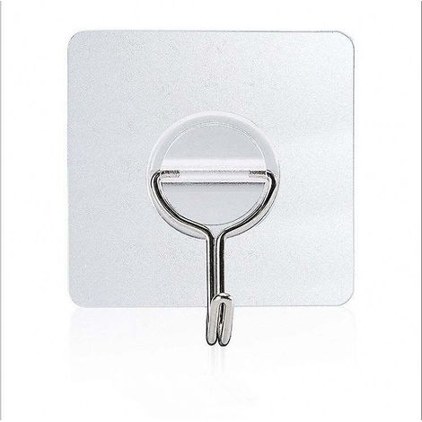 Set Mit 16 Transparenten, Selbstklebenden Haken, Kein Bohren Erforderlich, Für Badezimmer, Schlafzimmer, Küche, Wohnzimmer