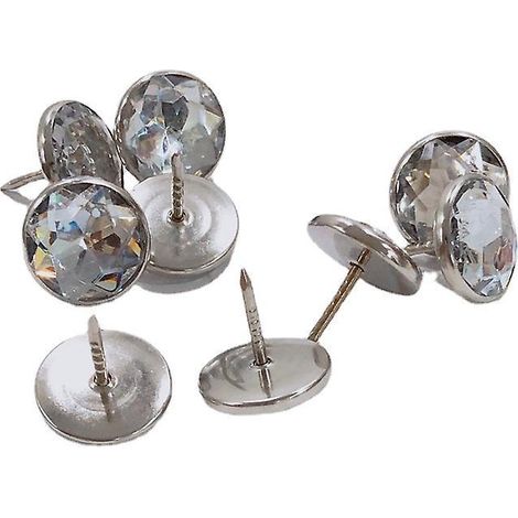 Set Mit 100 Dekorativen Kristallmöbelnägeln, Diamantförmigen Kristall-polsternägeln Zur Dekoration Von Sofas, Wänden Und Anderen Möbeln, 16 Mm