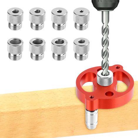 Flintronic Vertikalbohrvorrichtung, Werkstückzentrierungs-set, Führungsschiene Mit 3/4/5/6/7/8/9/10-mm-bohrern Zum Bohren Und Zentrieren