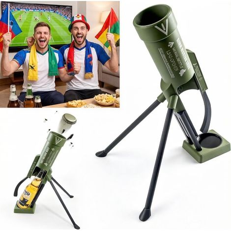Mörser-flaschenöffner, 51-mm-bierflaschenöffner, Lustiger Bierflaschenöffner, Freihändig, Taktischer Korkenwerfer, 330-ml-bierflaschenöffner Für Zuhause, Urlaub,