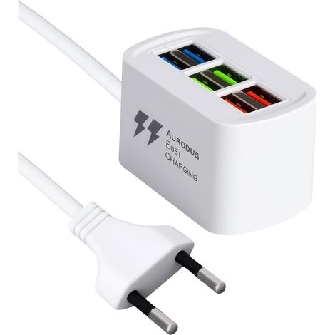 6-port-usb-multiladegerät, Kompakte Usb-steckdosenleiste Mit Usb-netzteil, Praktische Ladestation Zum Gleichzeitigen Laden Mehrerer Geräte Zu Hause Und Im Büro