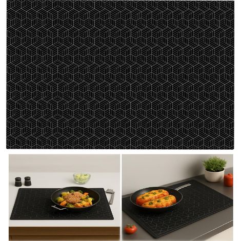 Silikon-induktionsmatte 52 X 78 Cm – Hitzebeständige Schutzmatte Für Induktionskochfelder, Rutschfest, Kratzfest, Wiederverwendbare Silikon-küchenmatte, Leicht Zu Reinigen
