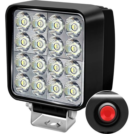 Antom 12v/24v 126w Quadratische Led-arbeitsleuchte, Interferonfrei, Ip68 Wasserdicht, Hochleistungs-arbeitsleuchte Für Pkw, Lkw, Suvs, Atvs, Geländewagen