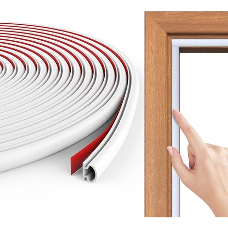 Flintronic Tür- Und Fensterdichtung Für Kälte- Und Schalldämmung, 15 M Türdichtung Typ D Aus Gummi, Selbstklebender Dichtungsstreifen, Pvc-türdichtung Für Autotüren, Türdichtung