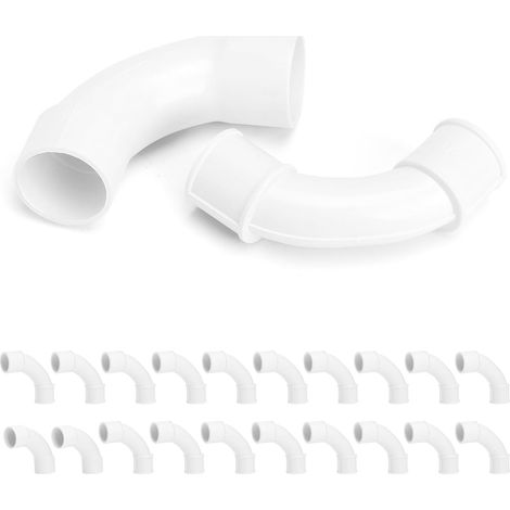 Pvc-winkel M20 & M25 90 Grad – 20 Stück M20 Und 2 Stück M25 Fittings Für Elektroinstallationsrohre, -kanäle Und -kabel, Robust, Langlebig, Korrosionsbeständig