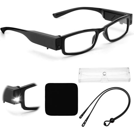 Lesebrille Mit 300°-licht, 250% Vergrößernde Led