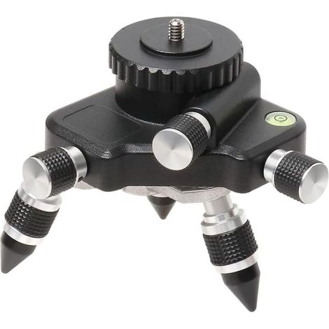 Laser-nivellieradapter – 360° Drehbare Basis Für Linienlaser-nivelliergerät, Schwenkbare Stativbasis Für 6,35-mm- Und 5/8"-nivellieradapter