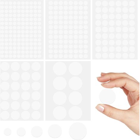 Packung Mit 322 Weißen Schraubenabdeckungen (durchmesser 12 Mm/15 Mm/21 Mm/30 Mm/50 Mm), Schraubenabdeckungen, Runde Aufkleber, Selbstklebende Schraubenkappen, Aufkleber Für Wände, Fliesen, Küche, Bür