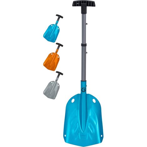 Leichte Teleskop-schneeschaufel/lawinenschaufel – Robuste Aluminiumlegierung, Rutschfester Abs-griff – Kompakte 13-zoll-variante, Blau