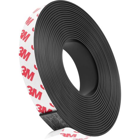 Flintronic Selbstklebender Magnetstreifen, 2 M Starker Selbstklebender Magnetstreifen, 1,5 Cm X 1,5 Mm Flexibler Magnetstreifen Für Magnete, Zum Organisieren Und Präsentieren