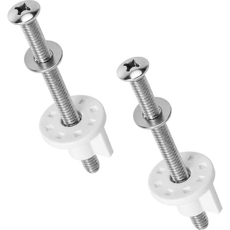 Wc-sitz-befestigungsset, 4-teilig, 80-mm-schrauben Für Einen Stabilen Wc-sitz, Inklusive 4 Schrauben, Muttern Und Unterlegscheiben Zur Reparatur Von Wc-sitzen, Einfache Montage Und Sicherer Halt