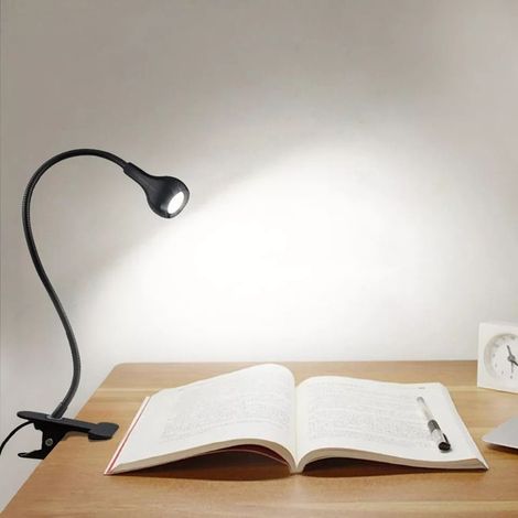 Kreative 5-w-led-klemm-schreibtischlampe, Ganzmetall-aluminiumlegierung Mit Universellem, Flexiblem Usb-kabel, Komfortable Augenlampe, Nachttischlampe Zum Lesen Und Lernen