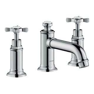 hansgrohe 3-Loch-Waschtischarmatur 30 Axor Montreux A 143mm, m Kreuz, ZugstAblGar, ED