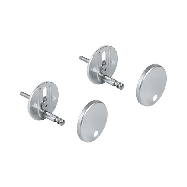 Grohe Befestigungssatz 49529 für Bau Keramik WC-Sitz und Deckel chrom