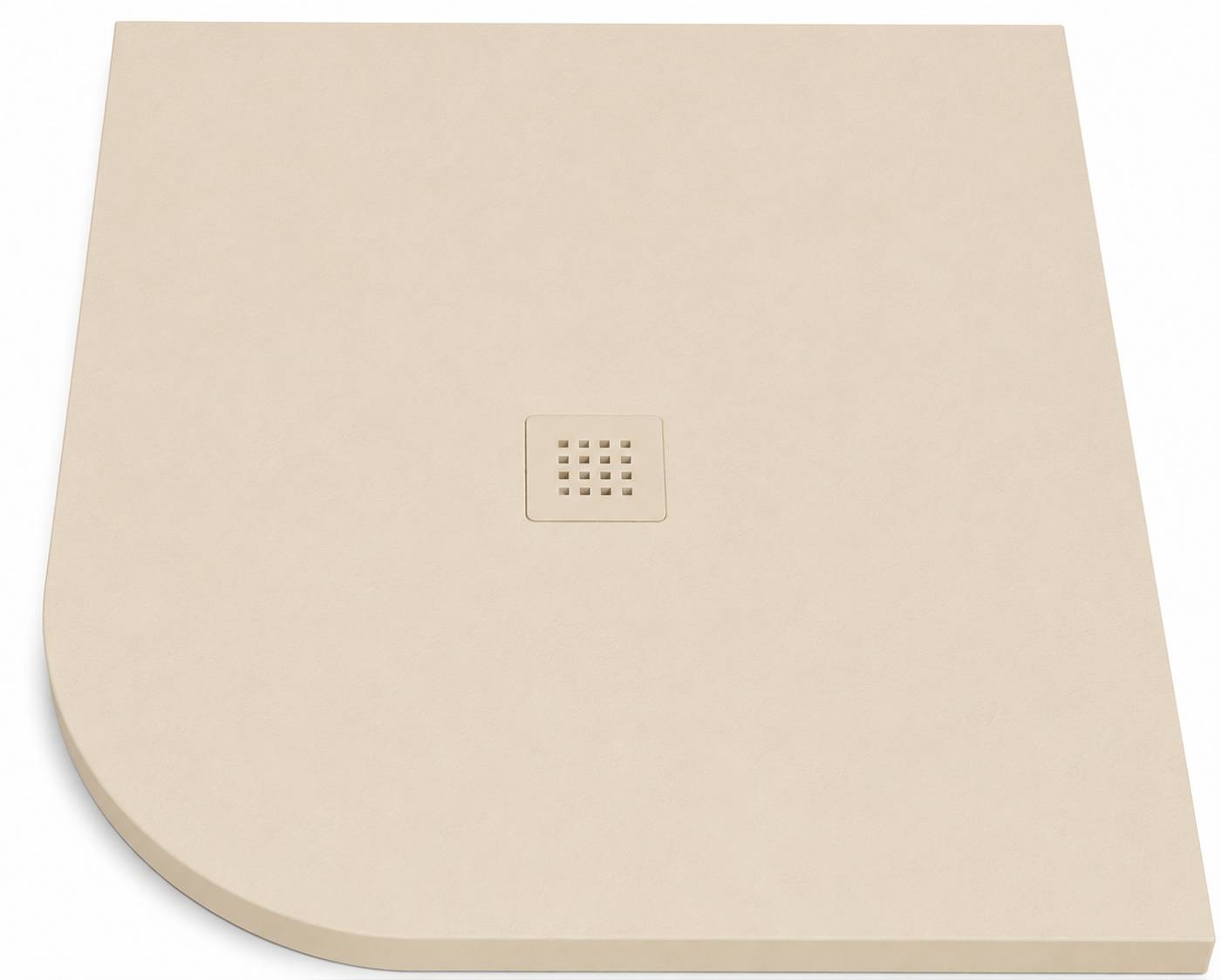 Viertelkreis-duschwanne Round 90x90 Cm Creme Gitter Creme