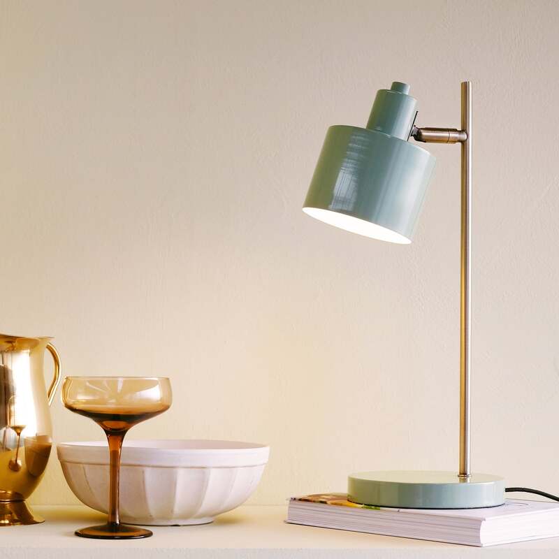 [gebraucht] B-ware Dyberg Larsen Tischlampe Ocean Oliv 43 Cm Metall E14 40w Ip20