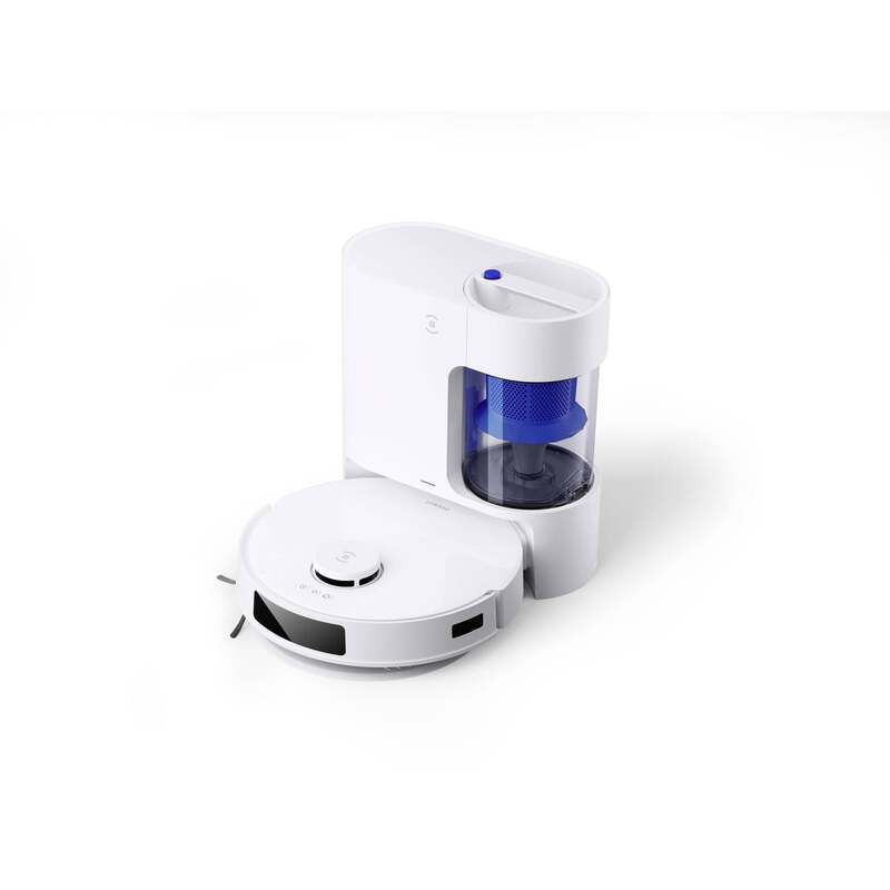 [gebraucht] B-ware Ecovacs Saugroboter Dkx55 Weiß Akkubetrieb Wlan Selbstentleerung 8000pa 300min