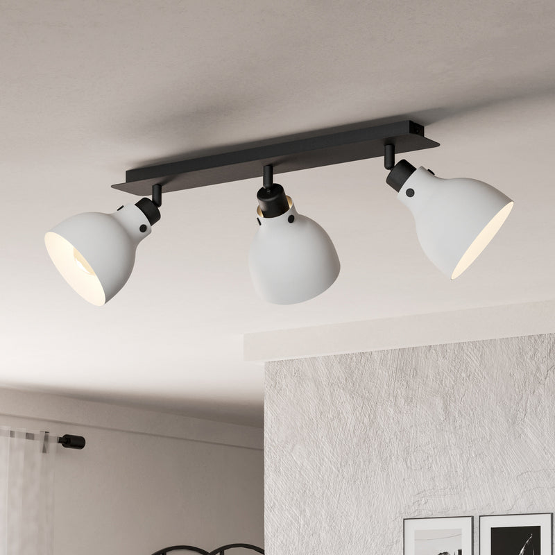 [gebraucht] B-ware Eglo Deckenstrahler Matlock Led Strahler 3-flg Dimmbar Grau Schwarz 74cm