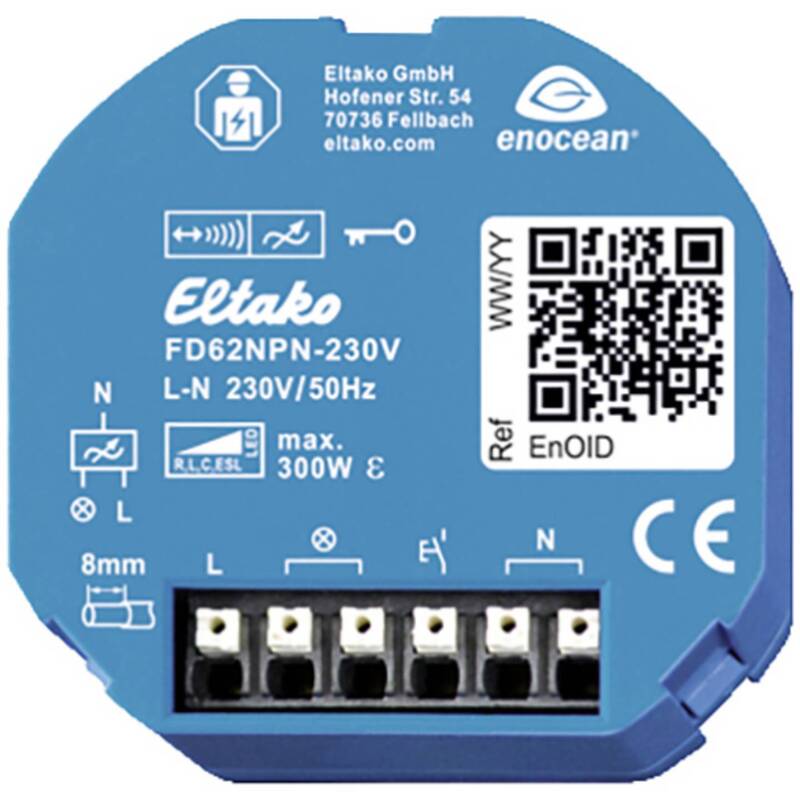 [gebraucht] B-ware Eltako Fd62npn Dimmaktor Unterputz 230v 300w Für Led Halogenfrei Blau