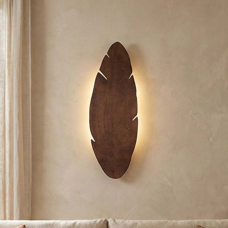 [gebraucht] B-ware Envostar Wandleuchte Lehti Nussbaum 69x24 Cm Dimmbar 4x15w G9 Holz