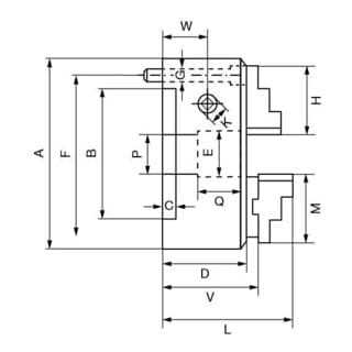 RÖHM Drehfutter DURO-M U 630/3 DIN ERSATZ FÜR ID.102726