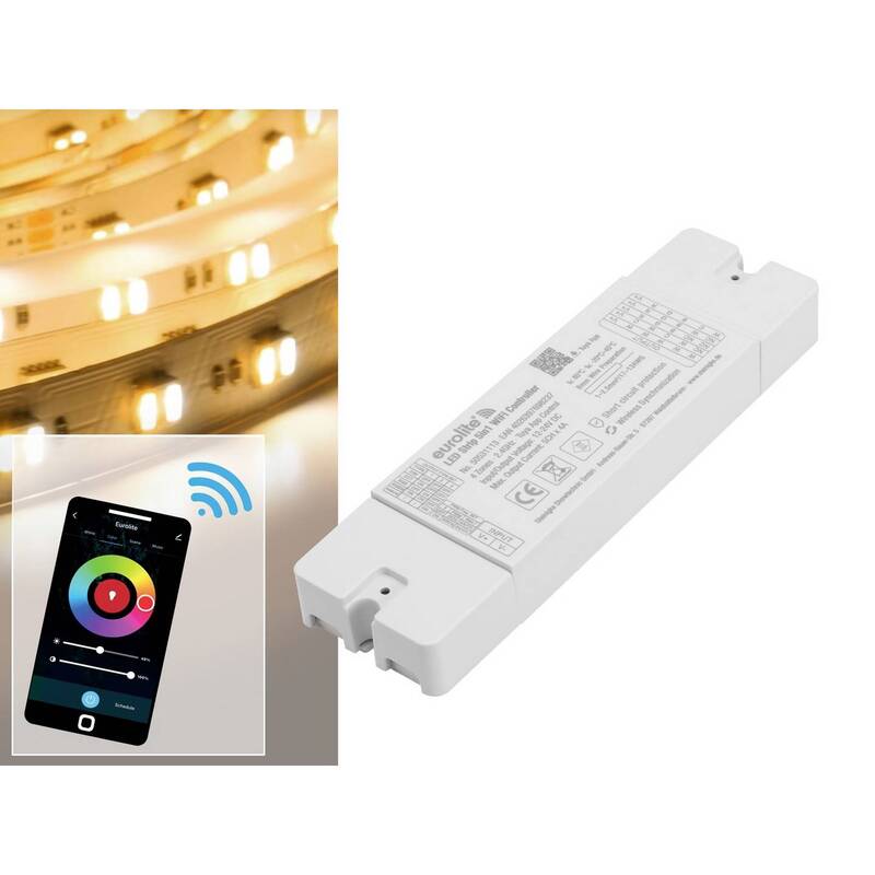 [gebraucht] B-ware Eurolite Controller 240w 12v 24v Smart Home Rgb W+cct 16.4x4.4x2.5cm 1 St.