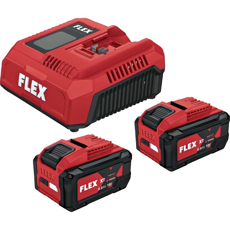 Flex Akku-starter Set Power P-set 18-88 Xt Ca2 2 X Akku Ap 18/8.0 + Ca2 12/18 230/cee
