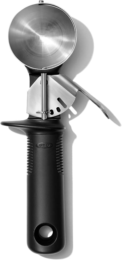 Fliti Edelstahl-eisportionierer Mit Auslöser – Ergonomischer, Rutschfester Und Bpa-freier Griff Für Sorbets Und Eiscreme