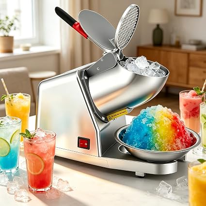 Fliti – Professionelle Glace-maschine, 300 W, 2200 U/min, Mit Doppelter Lamelle, Bol Und Couvercle, Für Cocktails, Granit, Boissons Fraîches, Verwendung Im Barbüro Im Inland
