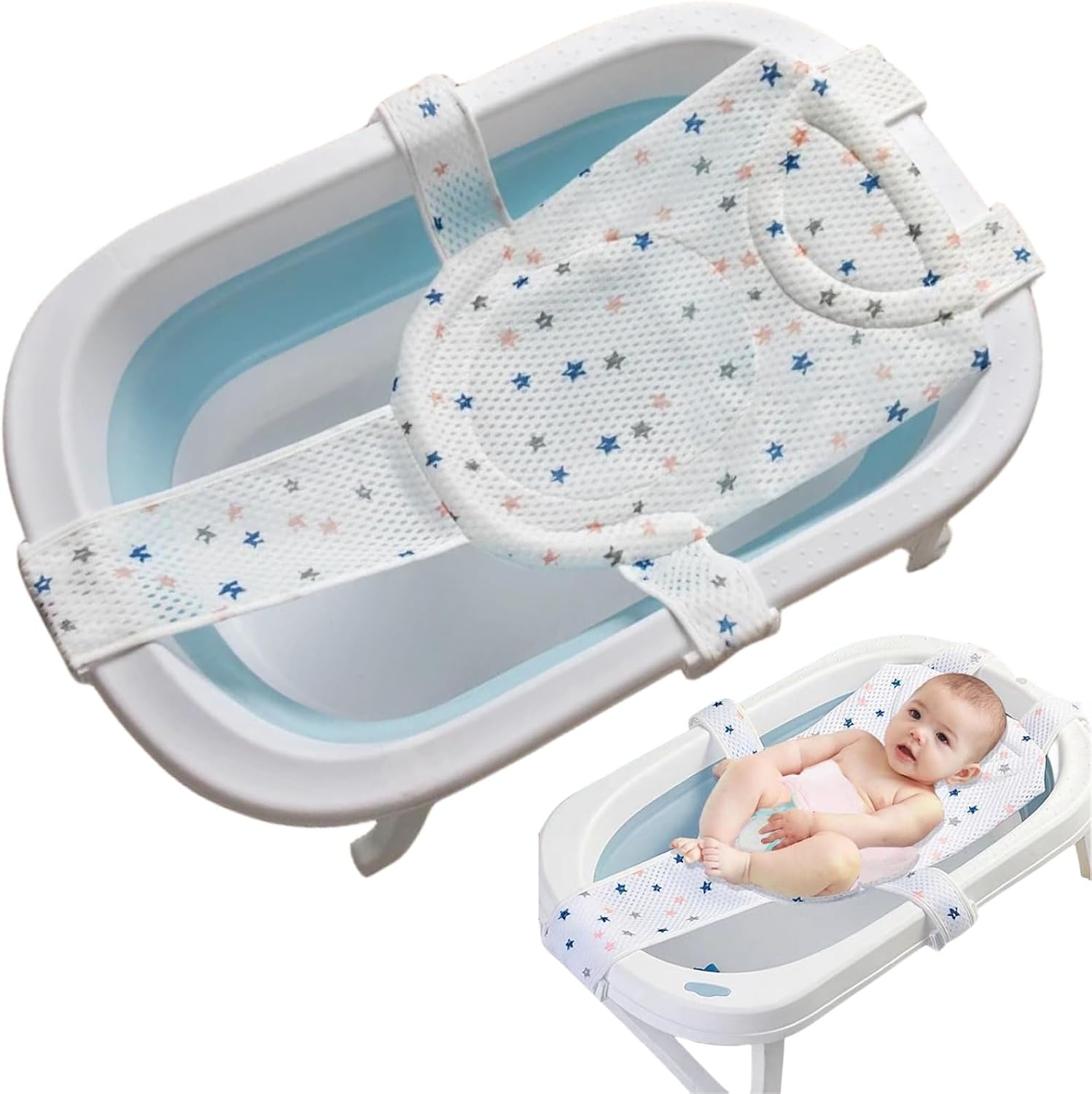 Babybadewannensitz, Badematte, Babybadewanne, Babybadewannenkissen, Universal-babybadewannenkissen, Badewannensitzstütze, Rutschfestes Babybadewannenkissen, Badeaccessoire
