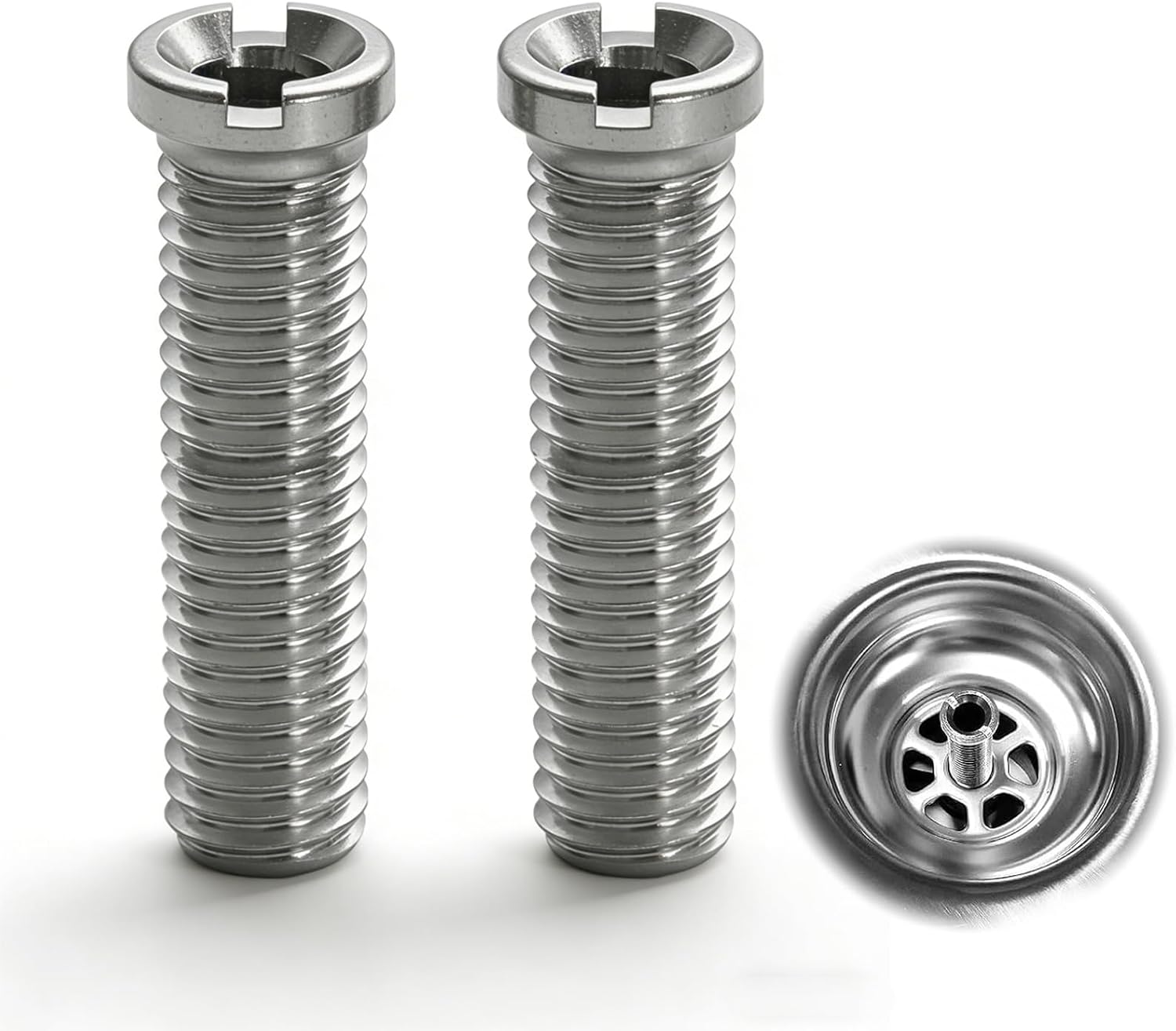 Stück Hohlschrauben Für Spülbecken, M12x45mm Edelstahl-hohlschrauben, Zubehör Für Spülbeckensieb-verschlüsse, Zum Ersetzen Von Küchenspülenfilterschrauben