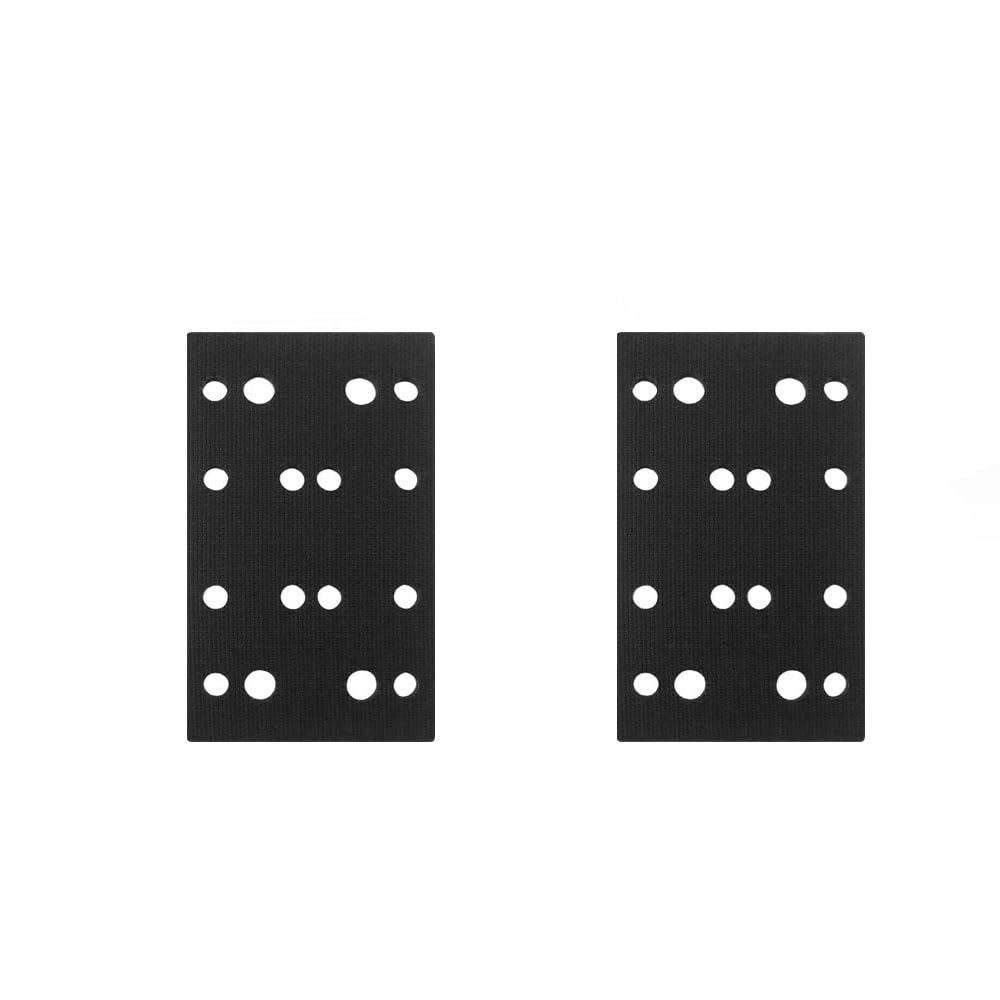 Set Mit 2 Schaumstoff-schleifpads (80 X 133 Mm) Mit Klettverschluss - Weiche Schleifpads Für Schleifmaschinen.