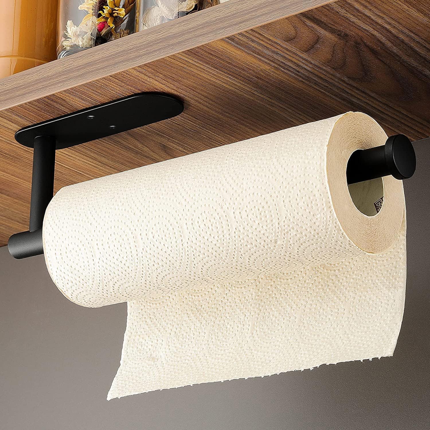 Küchenrollenhalter Ohne Bohren - Küchenpapierhalter Edelstahl Rollenhalter Schwarz Papierrollenhalter Für Küche