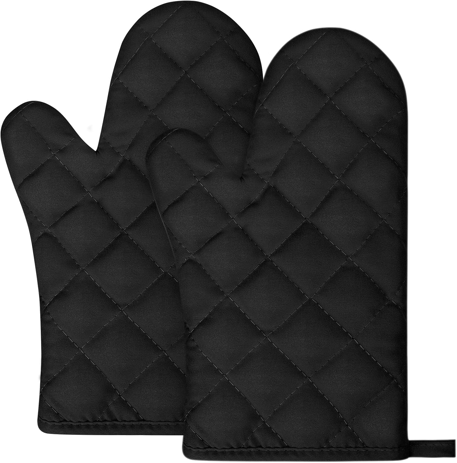 1 Paar Ofenhandschuhe, Baumwolle, Waschbare, Rutschfeste Baumwolle Topfhandschuhe, Backofenhandschuhe, Hitzebeständig [bis 180°c/356°f] Kochhandschuhe Zum Kochen, Backen, Grillen