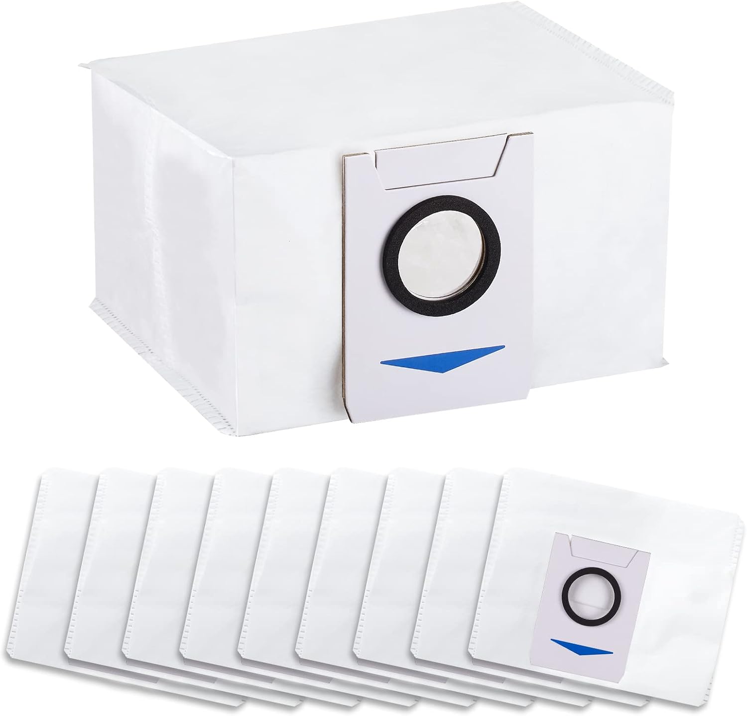 10 Stück Staubbeutel Für Ecovacs Deebot X1 / X1 E /t20 Omni Kompatibel Mit X1 Omni, X1 E Omni, T20 Omni Absaugstation, 3l Große Kapazität Ersatzbeutel, Staubsaugerbeutel Zubehör