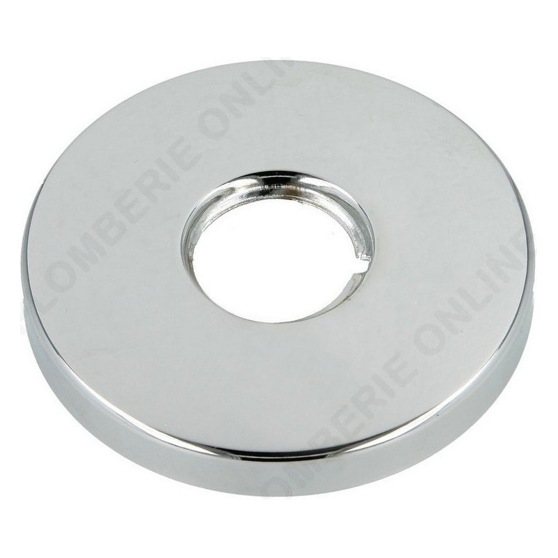 Verchromte Rosette Global, Rohrabdeckung, Durchmesser 12mm, Verschiebbar