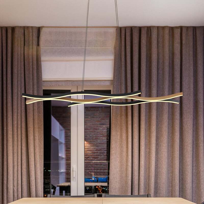 [gebraucht] B-ware Globo Hängelampe Hängeleuchte Geronimo Led Pendelleuchte Lampe Schwarz