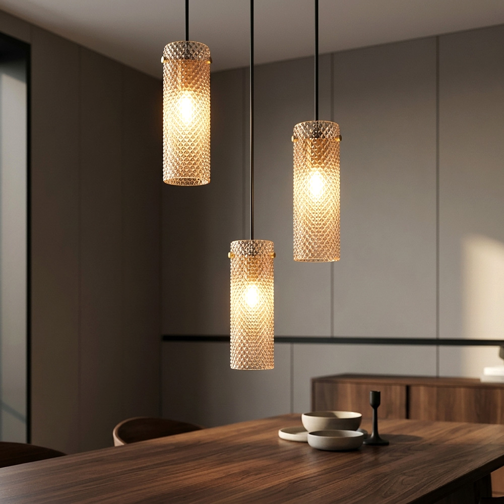 Led Hängeleuchte Pendelleuchte Esszimmerlampe 3-flammig Gold Metall H 120 Cm