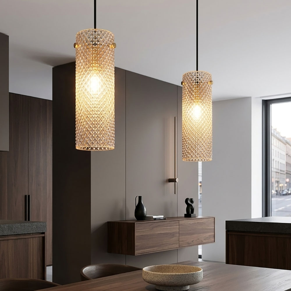 2x Hängeleuchte Pendelleuchte Wohnzimmerlampe Amberglas Gold Metall H 120 Cm