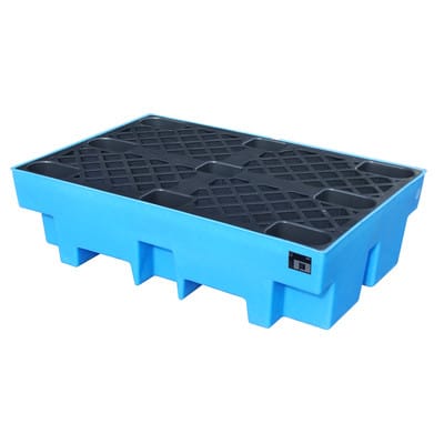Bauer Südlohn GREEN-LINE PE-Auffangwanne WP-PE 2/2, aus robustem Polyethylen, Blau