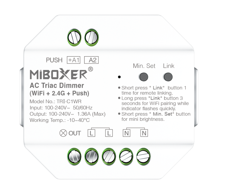 2,4-ghz-wlan-ac-led-streifen-dimmer + Druckknopf