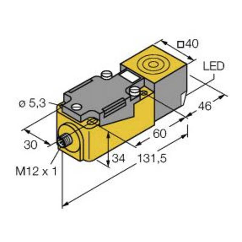 [neuwertig] B-ware Turck Induktiver Sensor Ni50u-cp40-ap6x2-h1141 Pnp Schließer Nicht Bündig 50mm