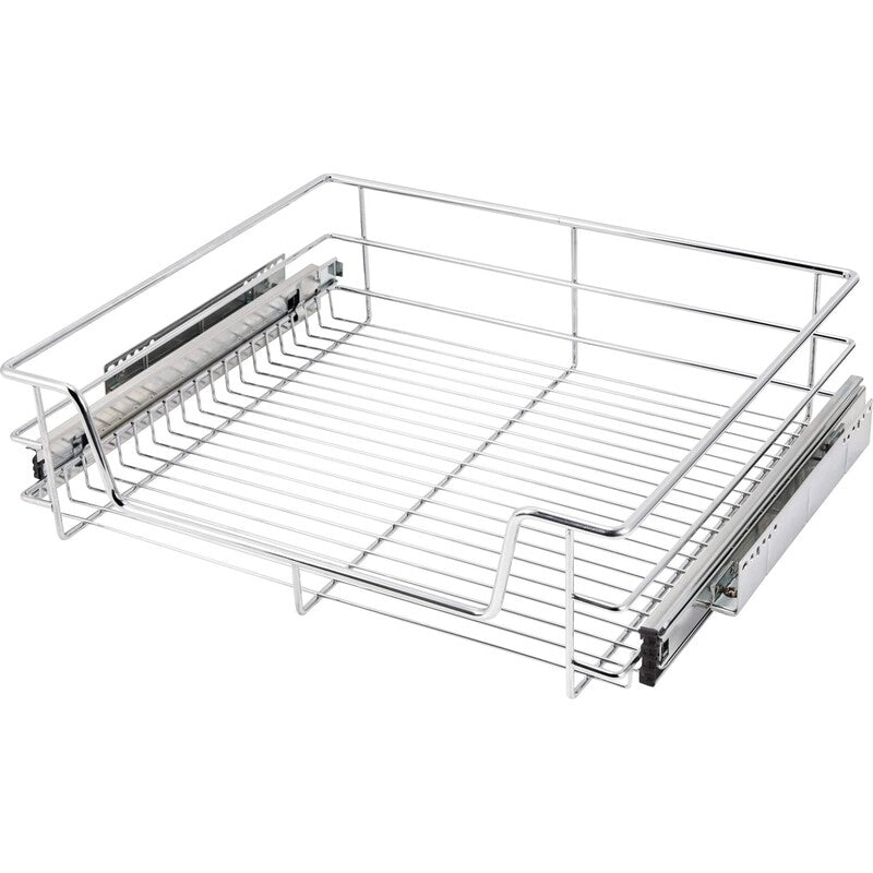 [gebraucht] B-ware Teleskopschublade Küchenschrank 60cm Utensilienhalter Stabil Chrom 10kg