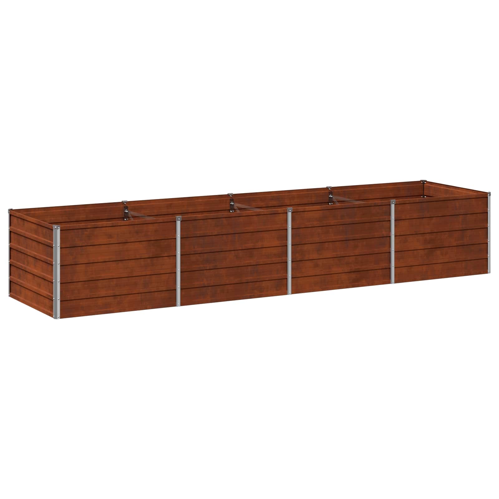 Hochbeet Im Garten Rostig 320 X 80 X 55 Cm Pappe Vidaxl